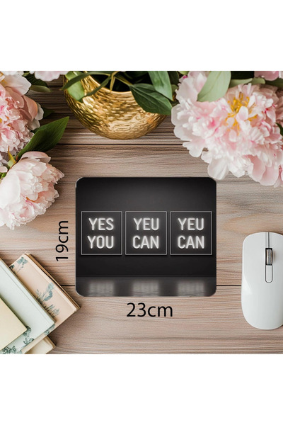 Wisdom Rain لوحة ماوس مينيماليست كوراج – ضوء نيون – 19 × 23 سم 2 مم مستطيلة م...