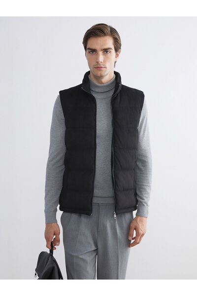 LC Waikiki Мъжка пухена яке с висока яка и стандартен дизайн за новия сезон