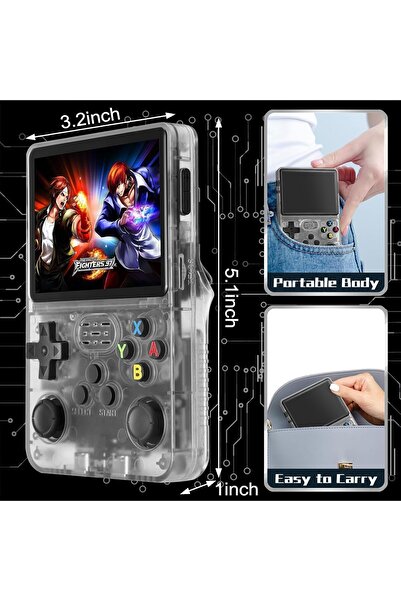 Generic R36s retro Handheld Gaming Console with 64G Cards, Portable Retro Game Consoles Linux Gaming System
