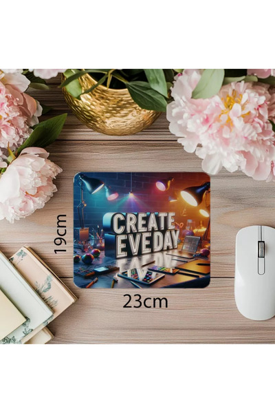 Wisdom Rain لوحة ماوس ثلاثية الأبعاد مكتوبة كل يوم - 19 × 23 سم 2 مم مستطيلة ...