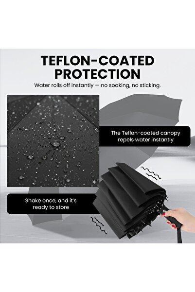 NEXSO Compact Travel Umbrella – Ultra-Lightweight, Mini Foldable Umbrella with UV 50+ Sun Protecti