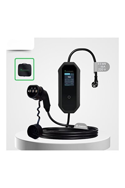 Mayuk Dizayn Taşınabilir Şarj Cihazı 3.5 Kw / 16A / Türkçe Menü / 8m Kablolu ...