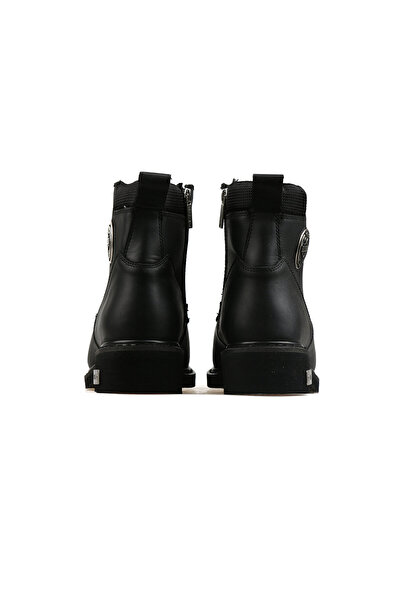 Harley Davidson Μαύρα Ανδρικά Μποτάκια 025M100128-Μαύρο-Δερμάτινο