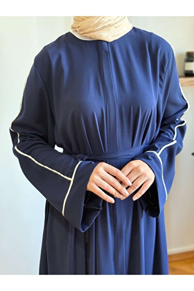 Navra Gizli Patlı Biyeli Abaya Kol Ferace 5058