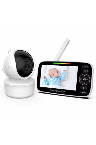 AMYMAT Baby Monitor Inteligent cu Ecran LCD de 4.3” – Supraveghere Video si A...