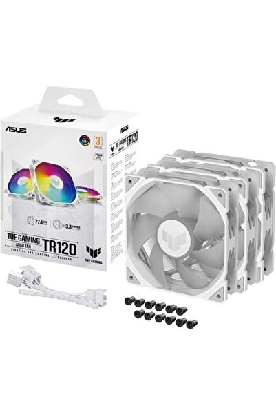 ASUS TUF Gaming TR120 ARGB Standarad Blade Fan, 120mm Fans, Up to 2000 rpm Fan Speed, 77.4 CFM Airfl