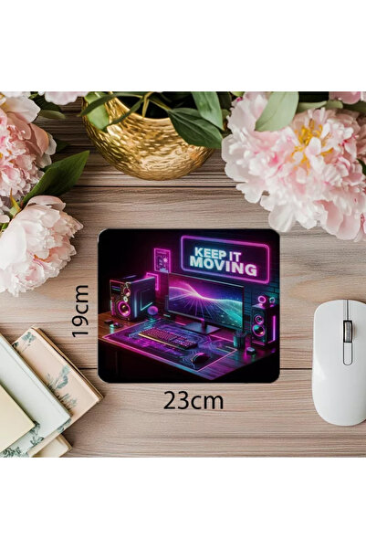 Wisdom Rain لوحة ماوس بتصميم سريع وحيوي - لوحة ماوس مستطيلة مطبوعة مستوردة مقاس 19 × 23 سم 2 مم