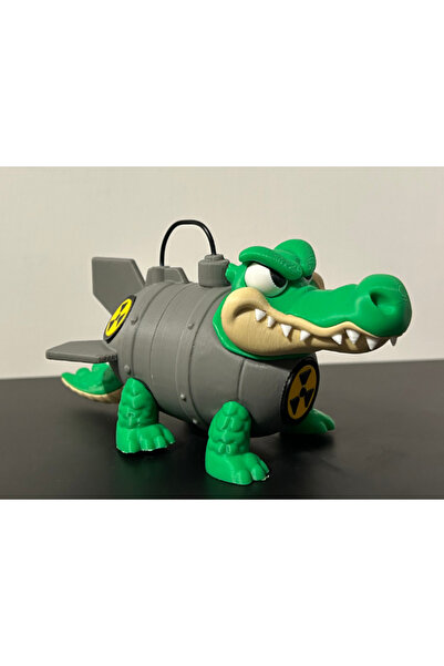 GiginGo Tung Tung Tung Bombardino Crocodilo - Geliştirilmiş Timsah Brainrot K...