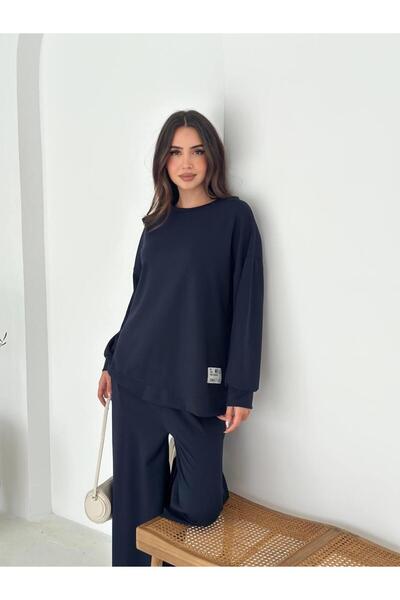 Jeevee Modal Kumaş Geniş Paça Oversize Takım