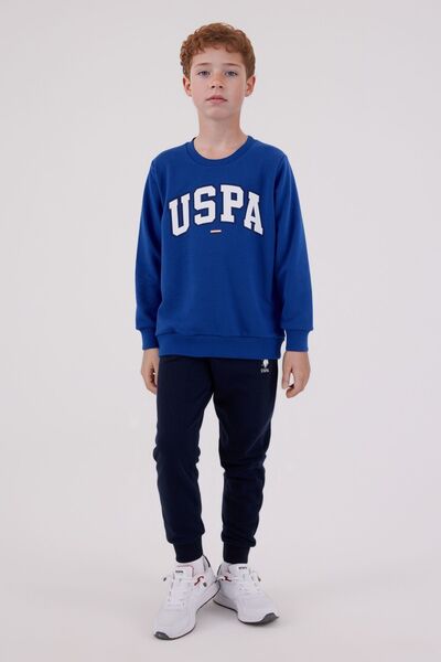 U.S. Polo Assn. Boys' Cotton 3 Thread Non-Brushed Crew Neck Bottom-Top Set Q3Pkl3Kk38