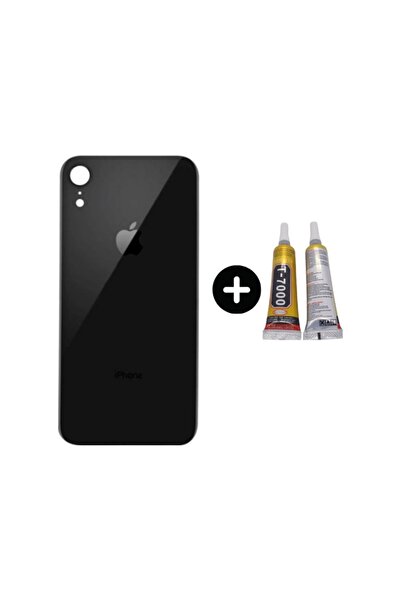 instatech iPhone Xr Uyumlu Arka Pil Batarya Kapak Siyah + B7000