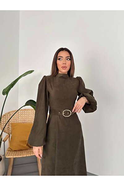 Lady Pixie Φόρεμα με λεπτομέρεια με κούμπωμα και ζώνη