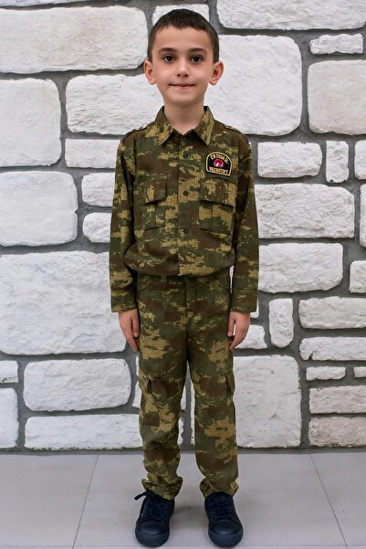 RAPAPA Camouflage Patterned Children's Commando Suit – Soldier Costume 111010