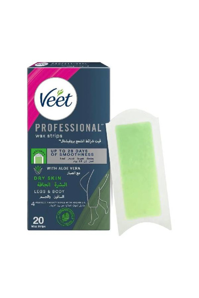 Veet فيت شرائح ازاله الشعر 20 قطعة بروفيشنال للبشره الجافه