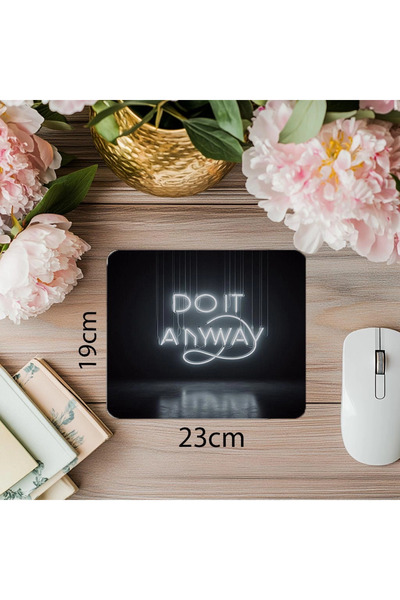 Wisdom Rain لوحة ماوس نيون ذات طابع ثابت - 19 × 23 سم 2 مم مستطيلة مطبوعة مستوردة