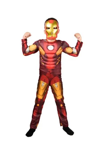 MARAH TOYS زي الرجل الحديدي المتوهج للأطفال