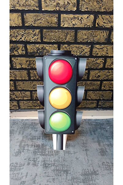 Bolat Dijital Trafik Lambası Ayaklı Maket 45CM
