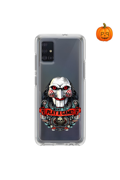 PPKin Dali Design Samsung Galaxy A51 Compatible Transparent Case Horror 7 Design