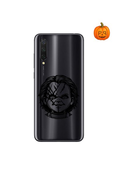 PPKin حافظة شفافة متوافقة مع هاتف Xiaomi Mi 9 Lite من تصميم دالي بتصميم الرعب 4