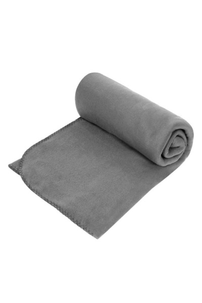 ELITECOMMERCEMARKET Grey Fleece Blanket 220x150cm
