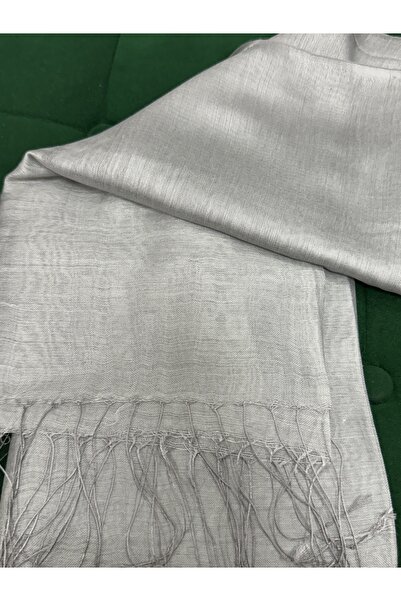 İPEKSCARF %30 ipek ithal şal gümüş