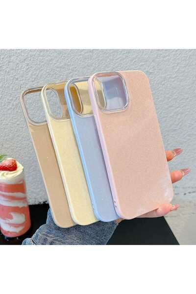 aheaks Tecno Spark 10 Pro Uyumlu Lumina Case Premium Seri Şık Telefon Kılıfı - Simli Kılıf