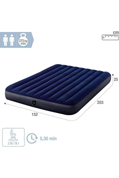 Intex DURABEAM QUEEN SERIES CLASSIC DOWNY AIRBED(152X203X25)