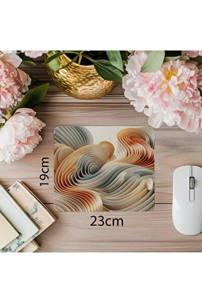 Wisdom Rain Mousepad minim cu structură geometrică Wave - 19x23cm 2mm dreptun...