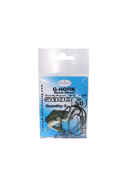 Other OFFSET G-HOOK HOOKS - #3/0 - CHEMICALLY SHARPENED - PHX-B23-3/0 - 5 pcs.