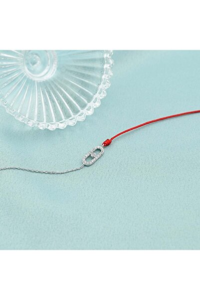 Bijuteria SORELLY Brățară din argint placat cu aur de 18k cu șnur și lanț și design geometric