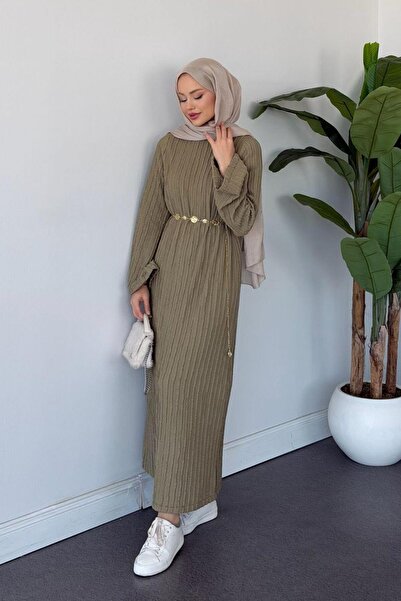 Şulemoda Giyim Ρεκόρ Φόρεμα Χακί