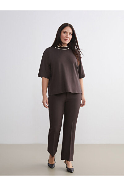LC Waikiki New season products from esvab brown slim fit women's trousers