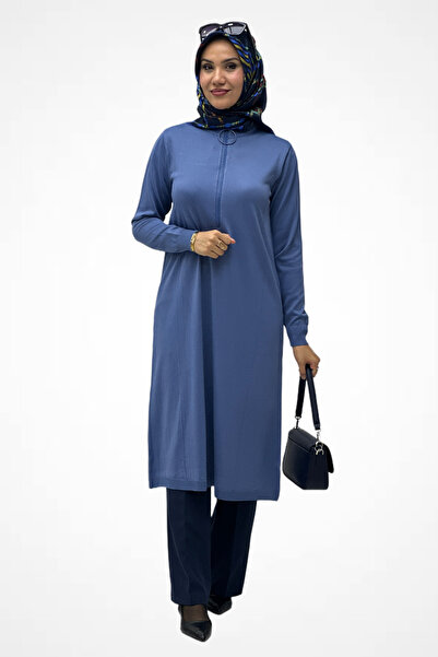TBT GİYİM Ring Zippered Mercerized Tunic 35359