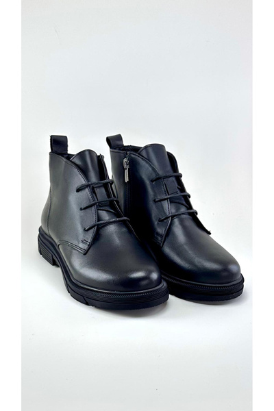 ALZA SHOES Hakiki Deri Kadın Kışlık Bot - Sıcak Astar - Kaymaz Taban- Hafif ve Rahat - Günlük Kullanıma Uygun