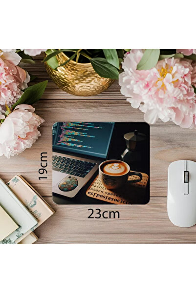 Wisdom Rain Mouse Pad cu tematică cod în stil birou - 19x23cm 2mm dreptunghiular importat imprimat mouse pad
