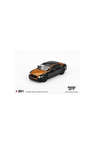 mini gt Bentley Flying Spur Orange Flame / Onyx 1/64 Model Araba