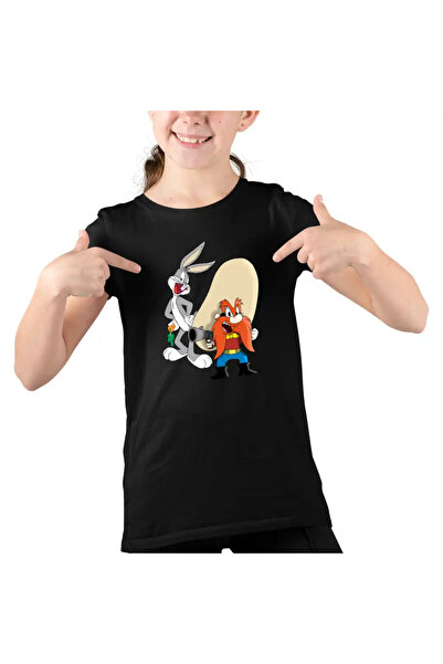OEM Tricou Copii Fete Yosemite Sam Bugs Bunny