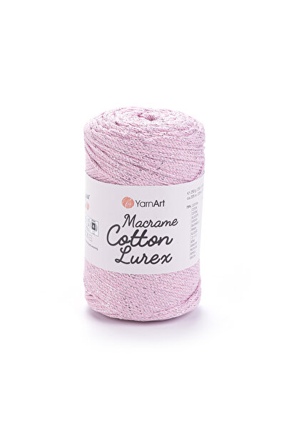 Yarnart خيوط ماكرامي قطنية مع خيوط لوريكس