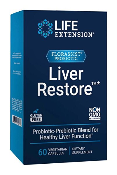Life Extension FLORASSIST® Liver Restore™, Liver Health probiotics, prebiotics, Liver Support, He
