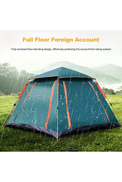 Generic Instant Camping Tent | Person Capacity, Screen Windows, Cross-Wound Poles
