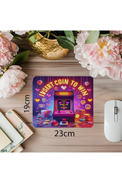 Wisdom Rain لوحة ماوس لثقافة الألعاب من التسعينيات - إدخال العملة - 19 × 23 سم 2 مم مستطيلة مطبوعة مستوردة