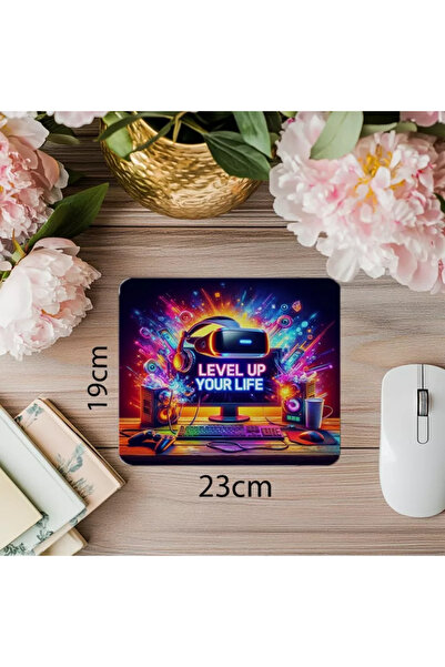 Wisdom Rain لوحة ماوس ألعاب مستوحاة من الصور اللامعة - لوحة ماوس مطبوعة مستطيلة مستوردة مقاس 19 × 23 سم 2 مم