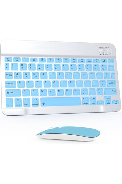 DUHALINE Apple iPad A16 11" Tablet Için Uyumlu Slim Şarjlı Bluetooth Klavye V...