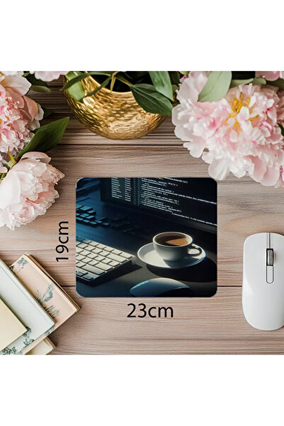 Wisdom Rain Mouse Pad Dingin cu Gölge & Kod Dengesi - 19x23 cm 2 mm Mouse Pad dreptunghiular imprimat importat
