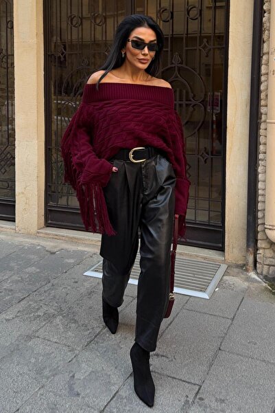 Lijuri Pulover Aidan cu decolteu cu ciucuri 1276-15 R1-K-K2