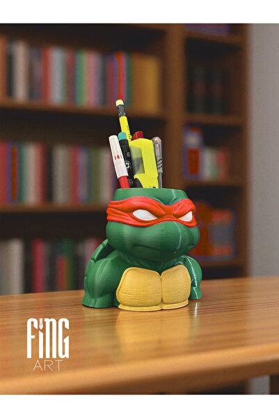 Fing Art Ninja Turtles Design Pen Holder and Organizer – Pen, Brush, and Bathroom Organizer
