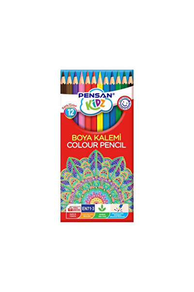 Pensan Kidz 12 Renk Kuru Boya ve Pastel Boya 2’li Set - Çocuk Resim ve Hobi Malzemesi