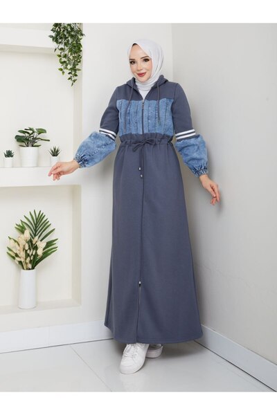 moda4b Women's Sports Coat – Three Thread Denim Detail N-05472 _ Gray