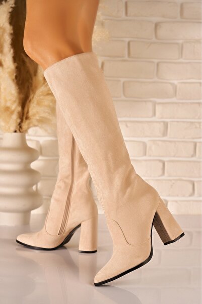 Joana Ghete Helaina pentru femei, din piele întoarsă, bej