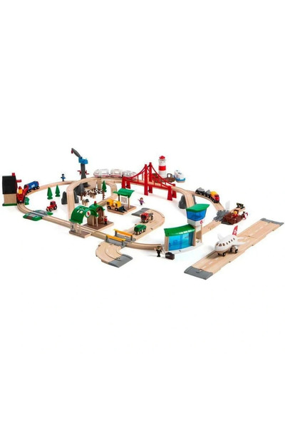 TOYFEST Brio Deluxe Train Track Set